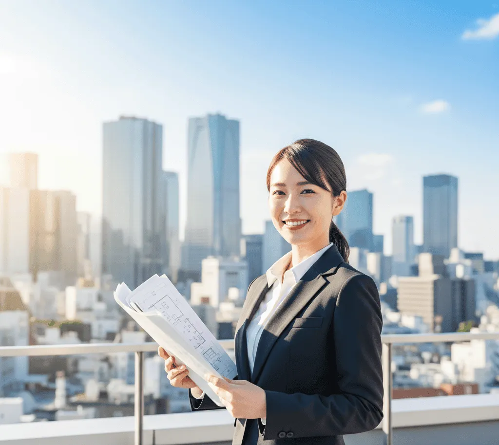 ガラスのオフィスビル 外観